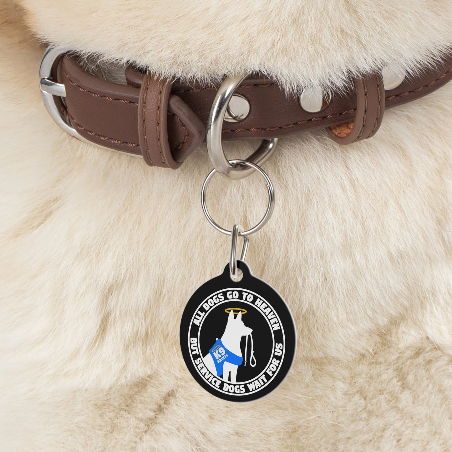 Service Dogs Wait for Us "Dog Tag"