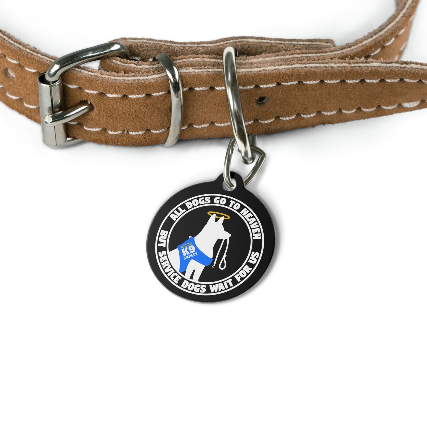 Service Dogs Wait for Us "Dog Tag"