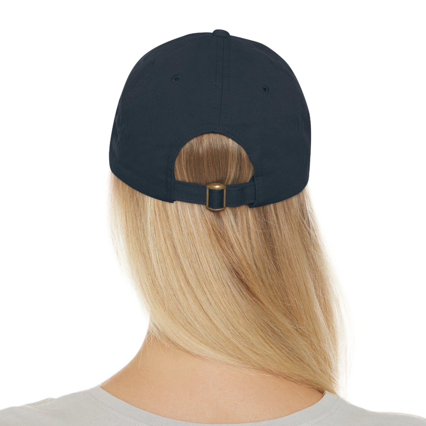 Dad Hat with Leather Logo Patch